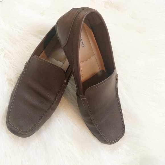 Alfani Brown Leather Loafers Slip Ons main image 6